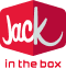 Jack in the Box red and white logo with stylized text.