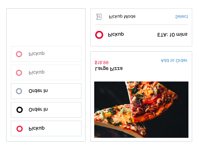 Two slices of large pizza with vegetables and cheese on a dark background.