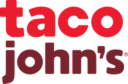 Taco John's logo with the brand name in red lowercase letters.
