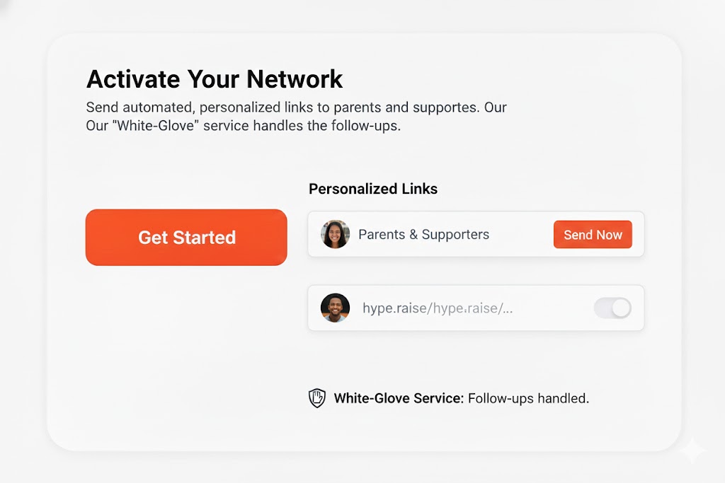 Activate network for sports team fundraiser