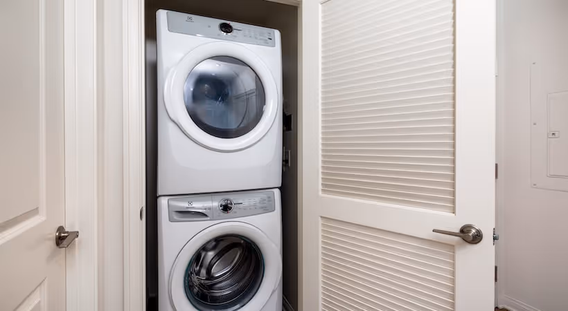 Stackable washer and dryer