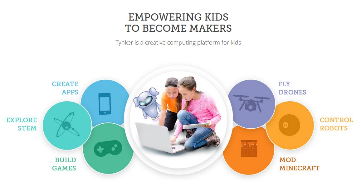 Tynker empowers kids to become makers using STEM, games, robots, and apps