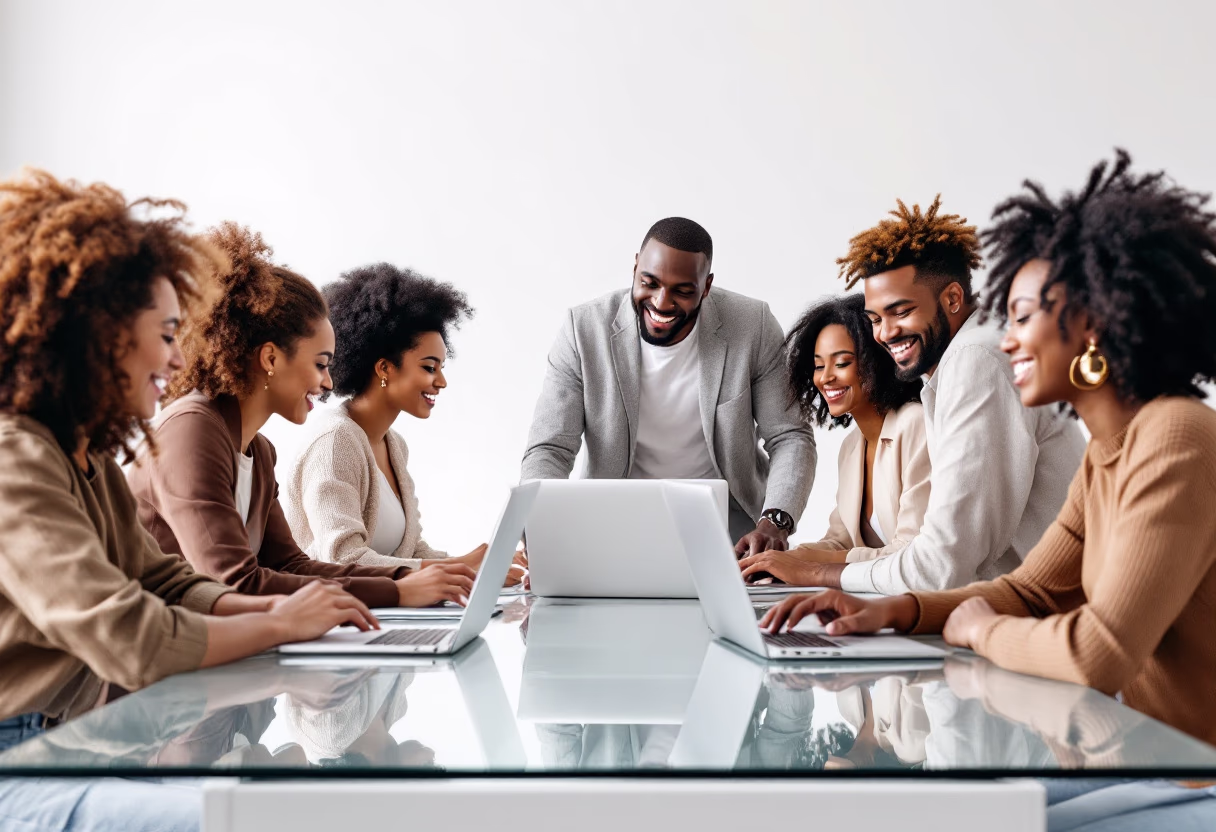 image of diverse group collaboration (for a hr tech)