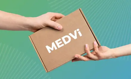 MEDVi Box in Two Hands