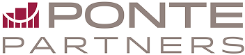 Ponte Partners logo with red bar graph and gray text