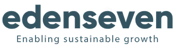 Edenseven logo with tagline about enabling sustainable business growth