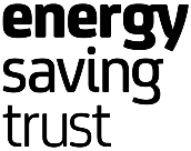 Energy Saving Trust logo in bold black text on white background