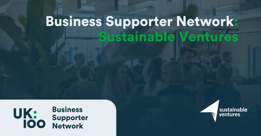 Business Supporter Network conference with blurred crowd of professionals