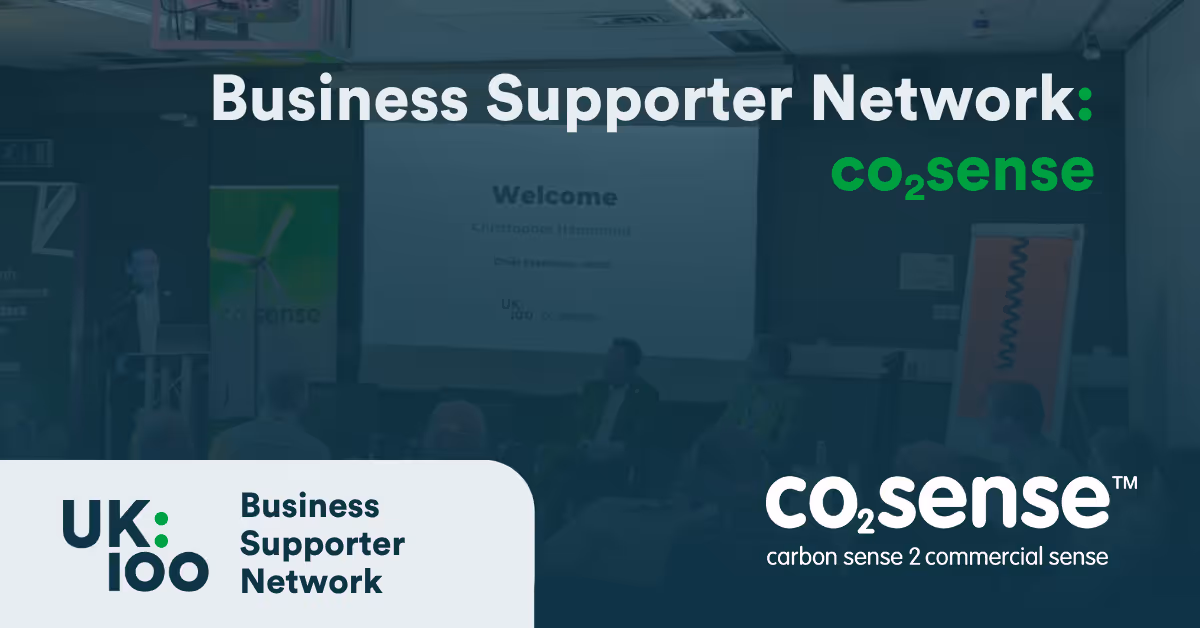 Business Supporter Network event with CO2sense presentation slide