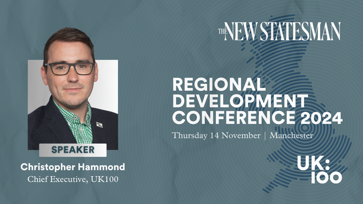 Speaker Christopher Hammond at Regional Development Conference 2024 in Manchester