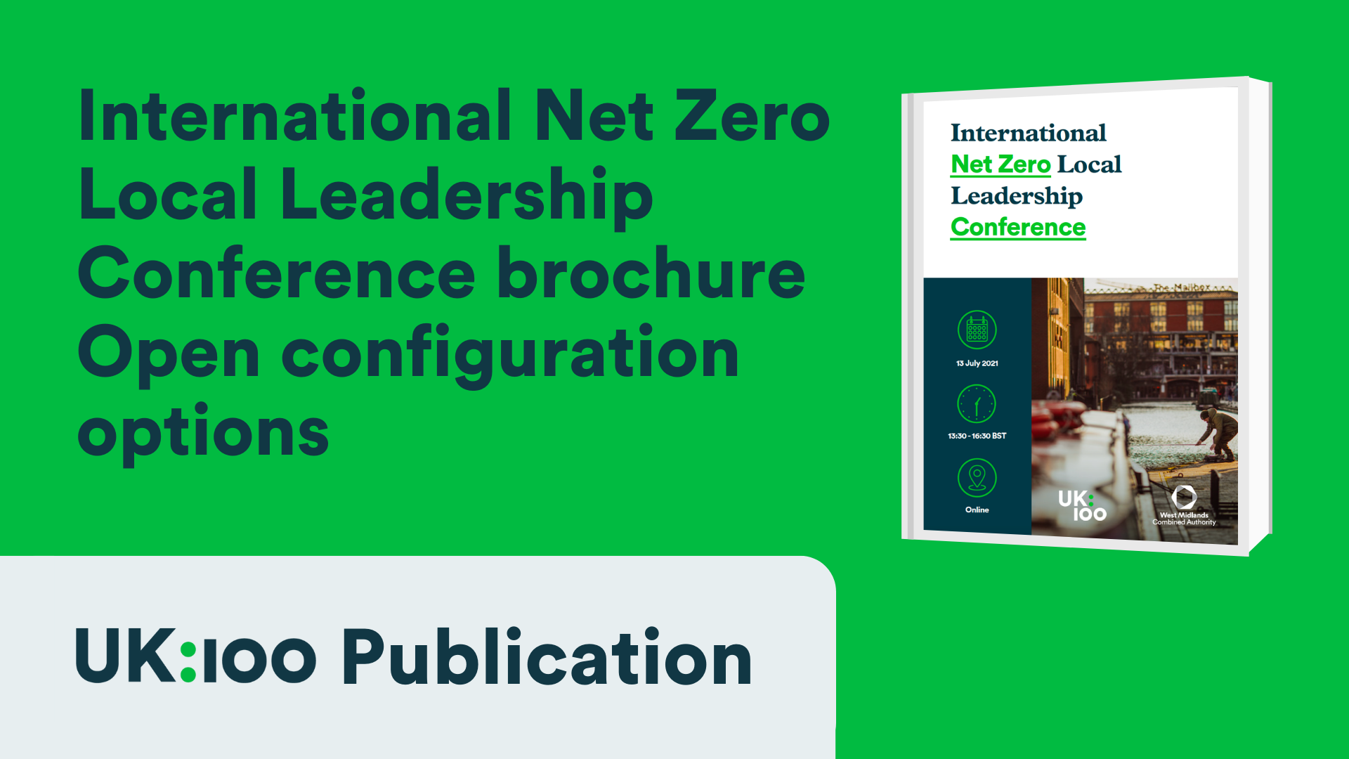 International Net Zero Local Leadership Conference brochure mockup