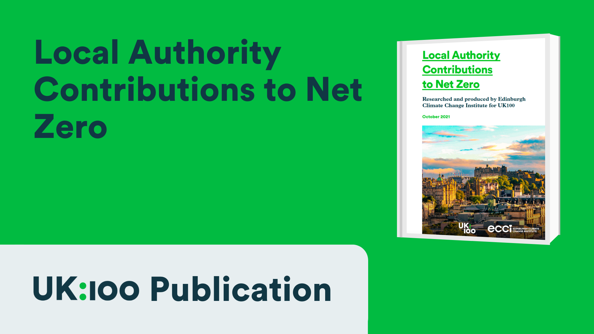 UK100 publication on local authority contributions to net zero