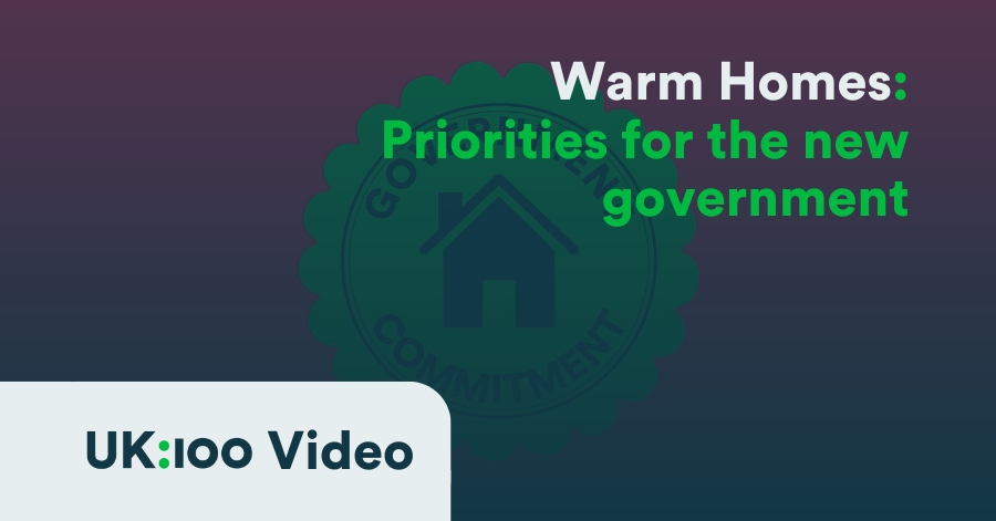 UK policy graphic about warm homes and government housing priorities