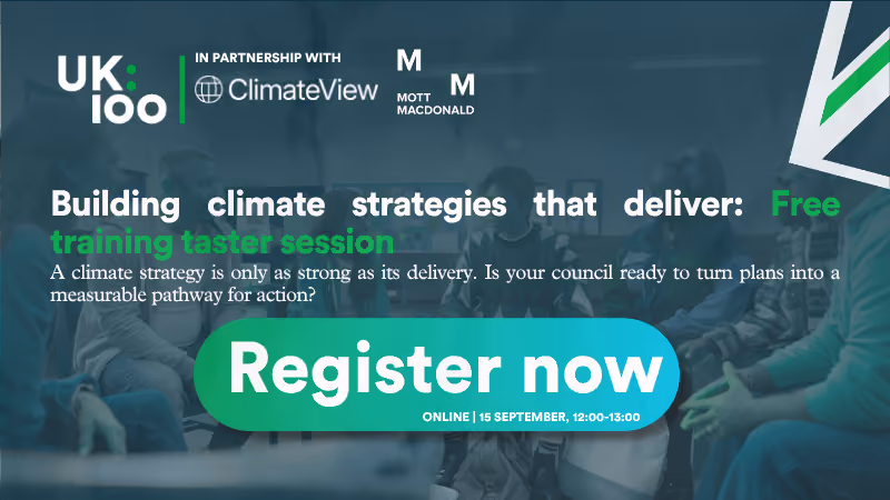 Building climate strategies that deliver: Free training taster session