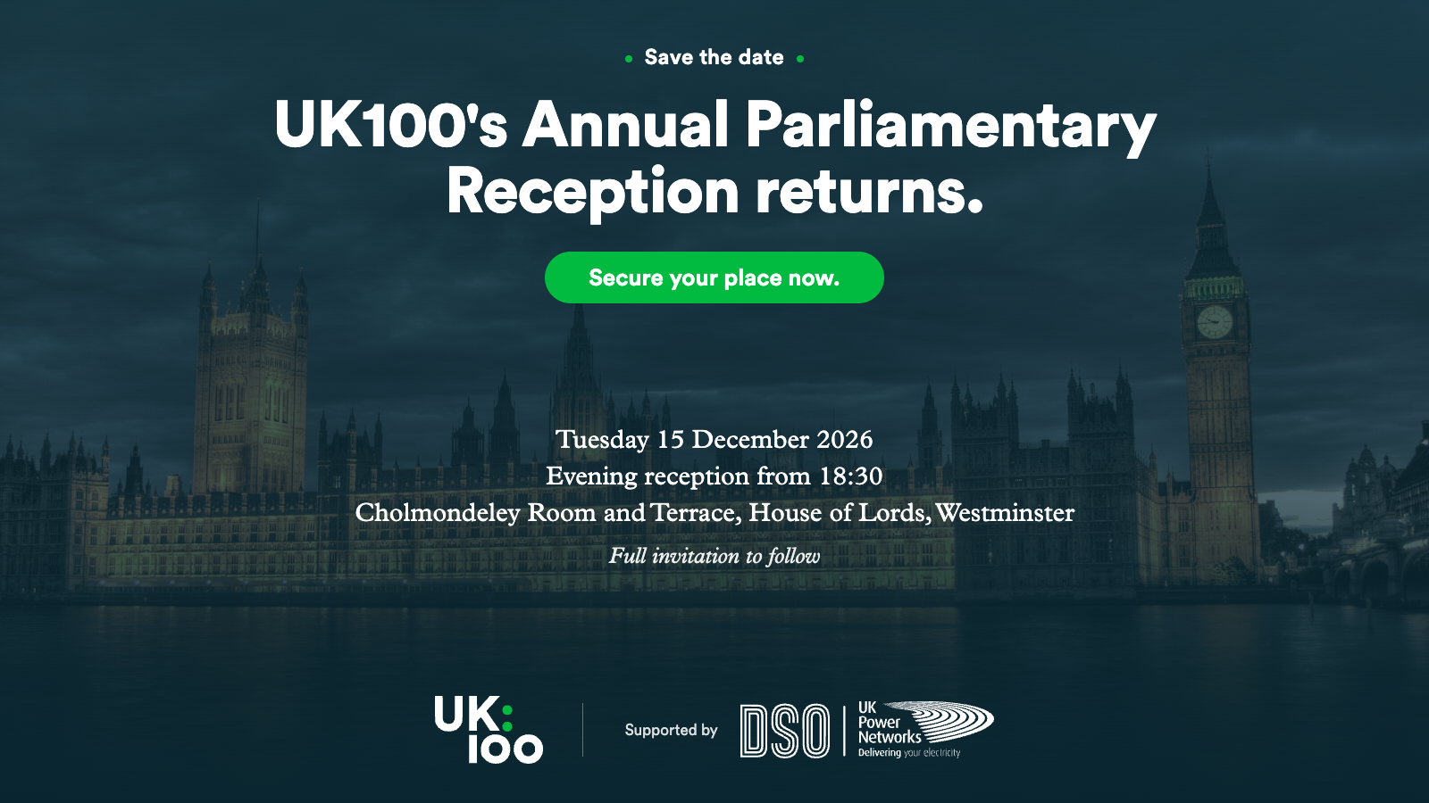 UK100's Annual Parliamentary Reception 2026