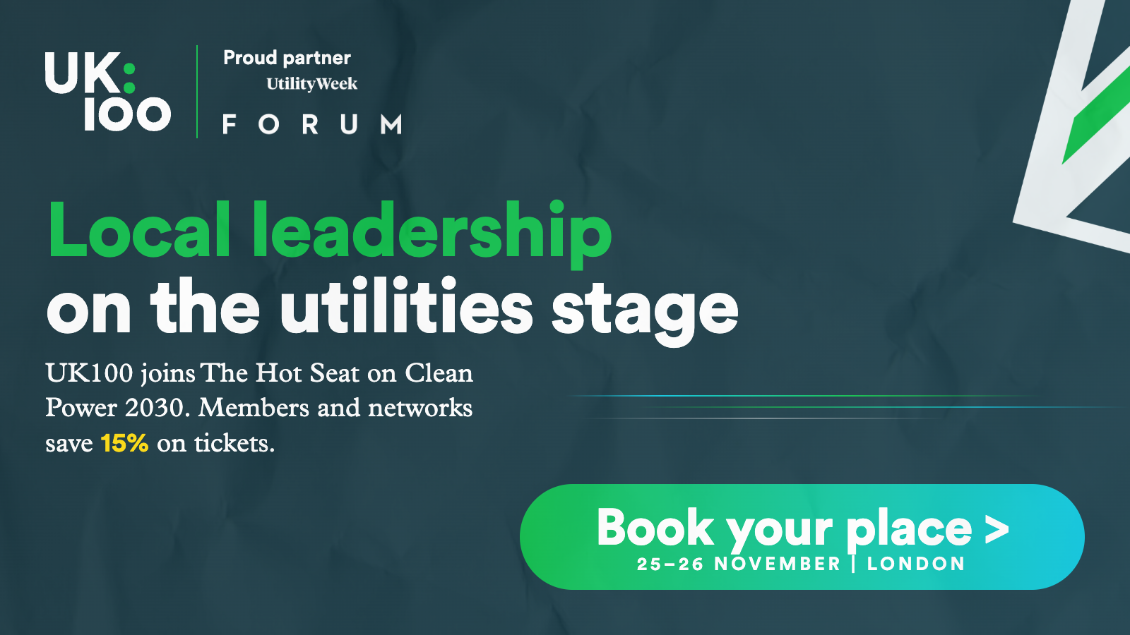 UK100 at Utility Week Forum 2026