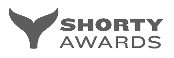 Shorty Awards logo with stylized Y-shaped symbol next to bold text.