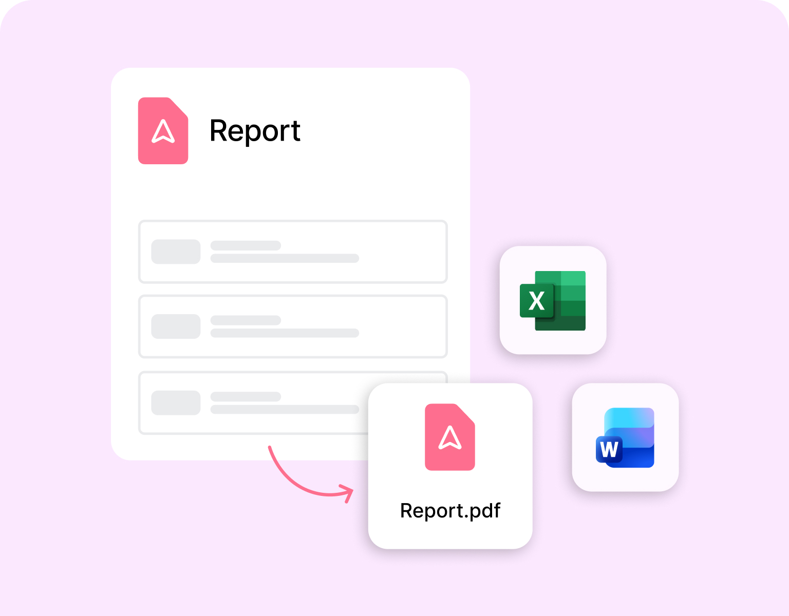 Reports und Ausleitungen