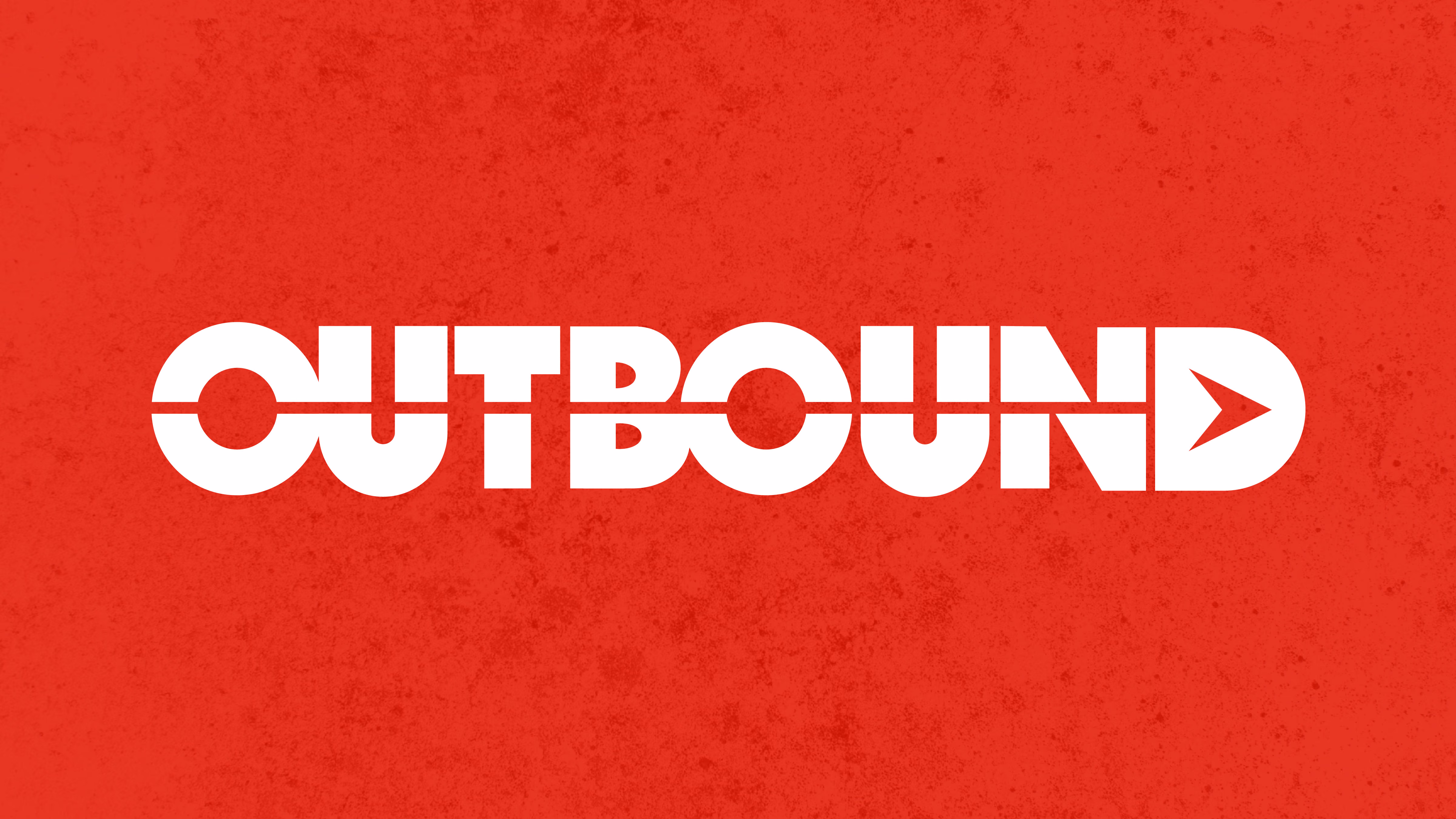 Logo on red background