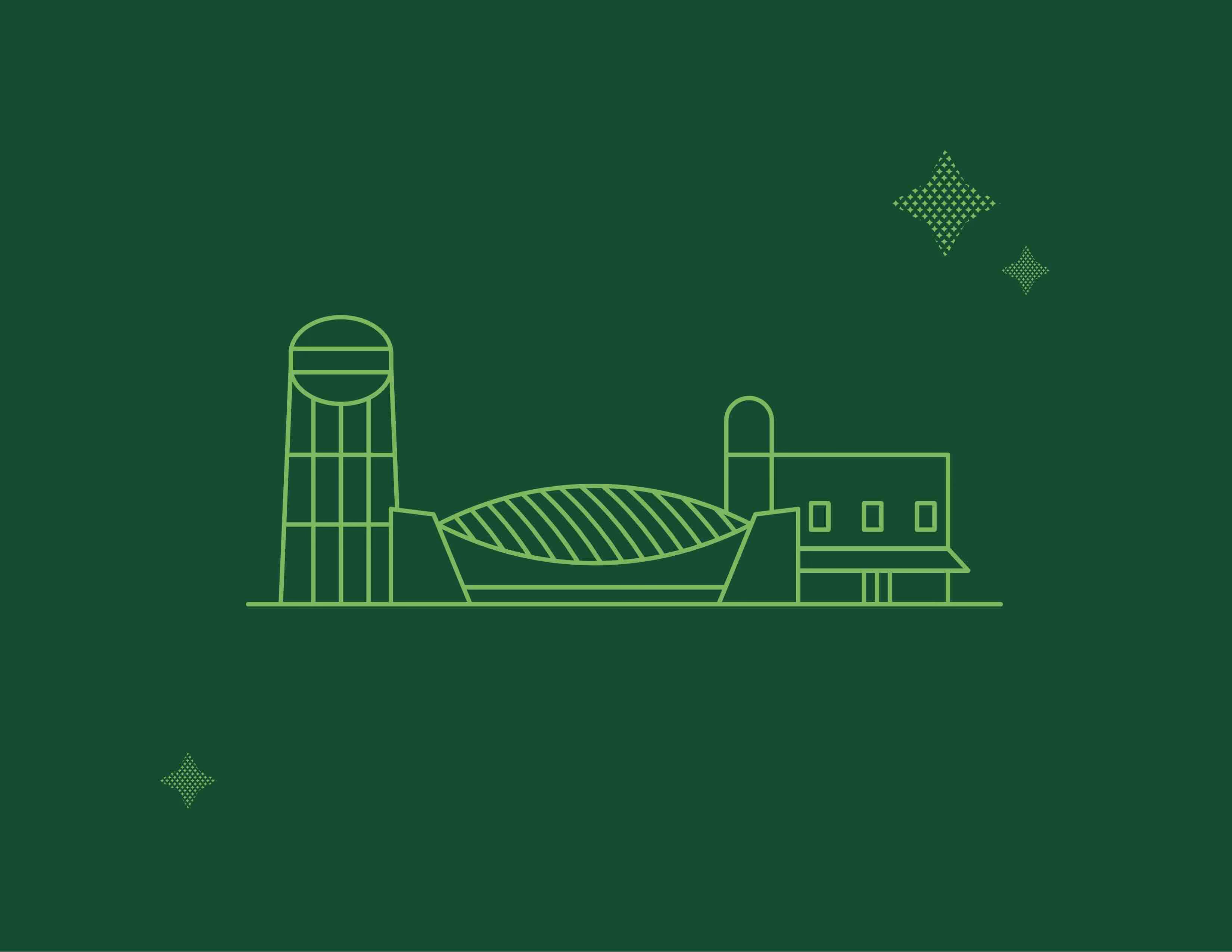 illustration of bentonville building