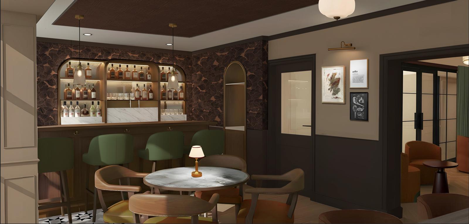 The Albany Hotel Fireplace