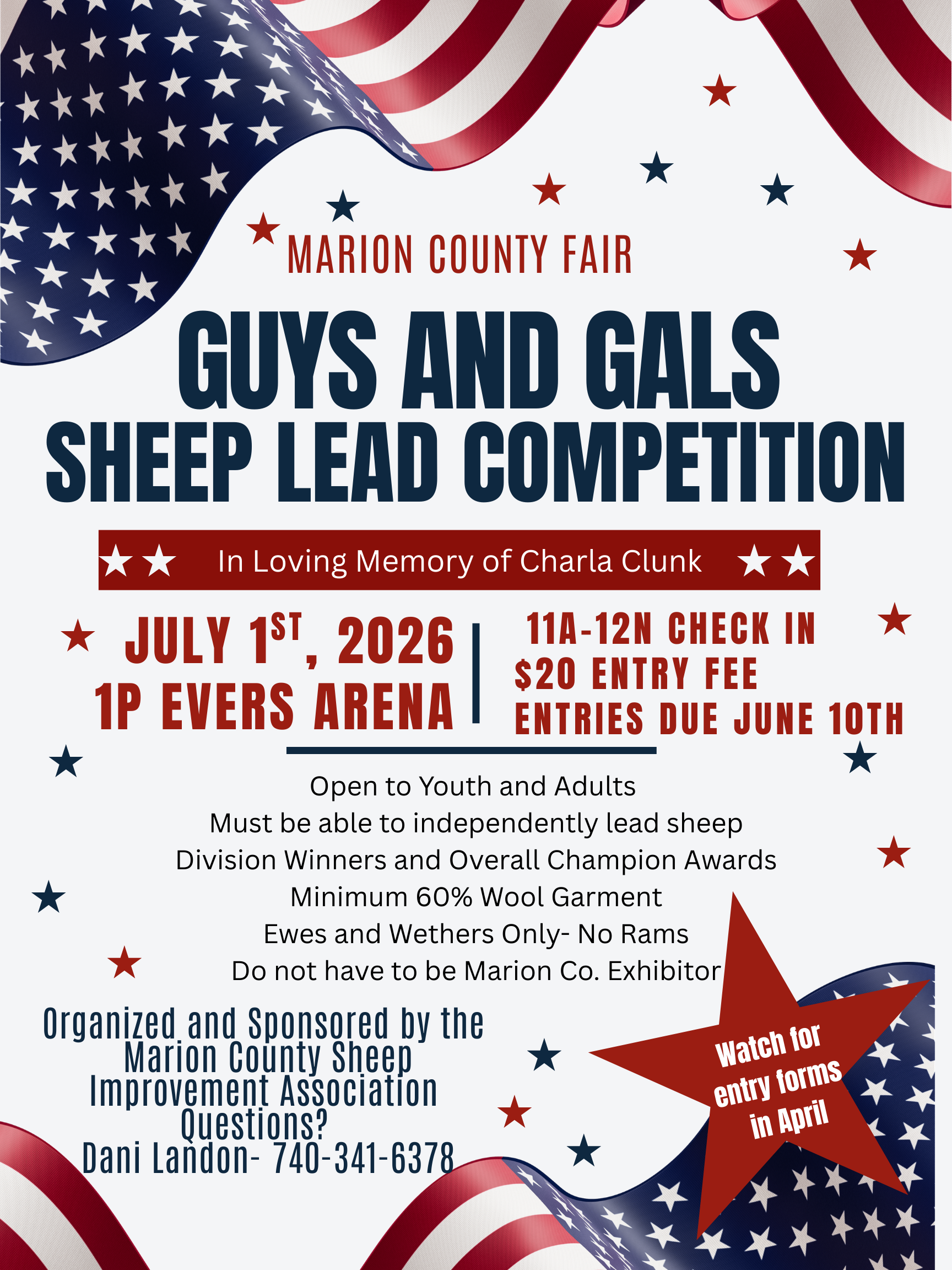 Sheep Lead Class & Corn Hole Tournament