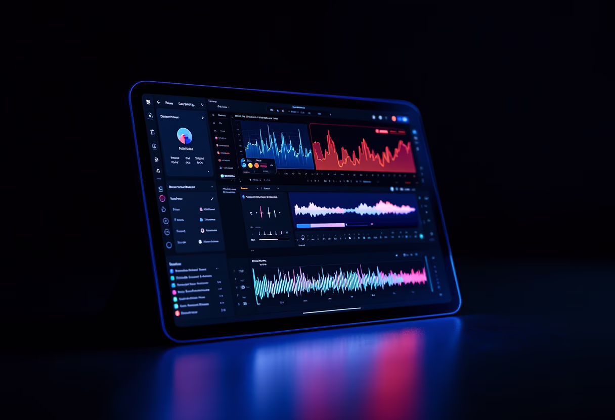 [digital project] image of editing software on a screen (for a music studio)