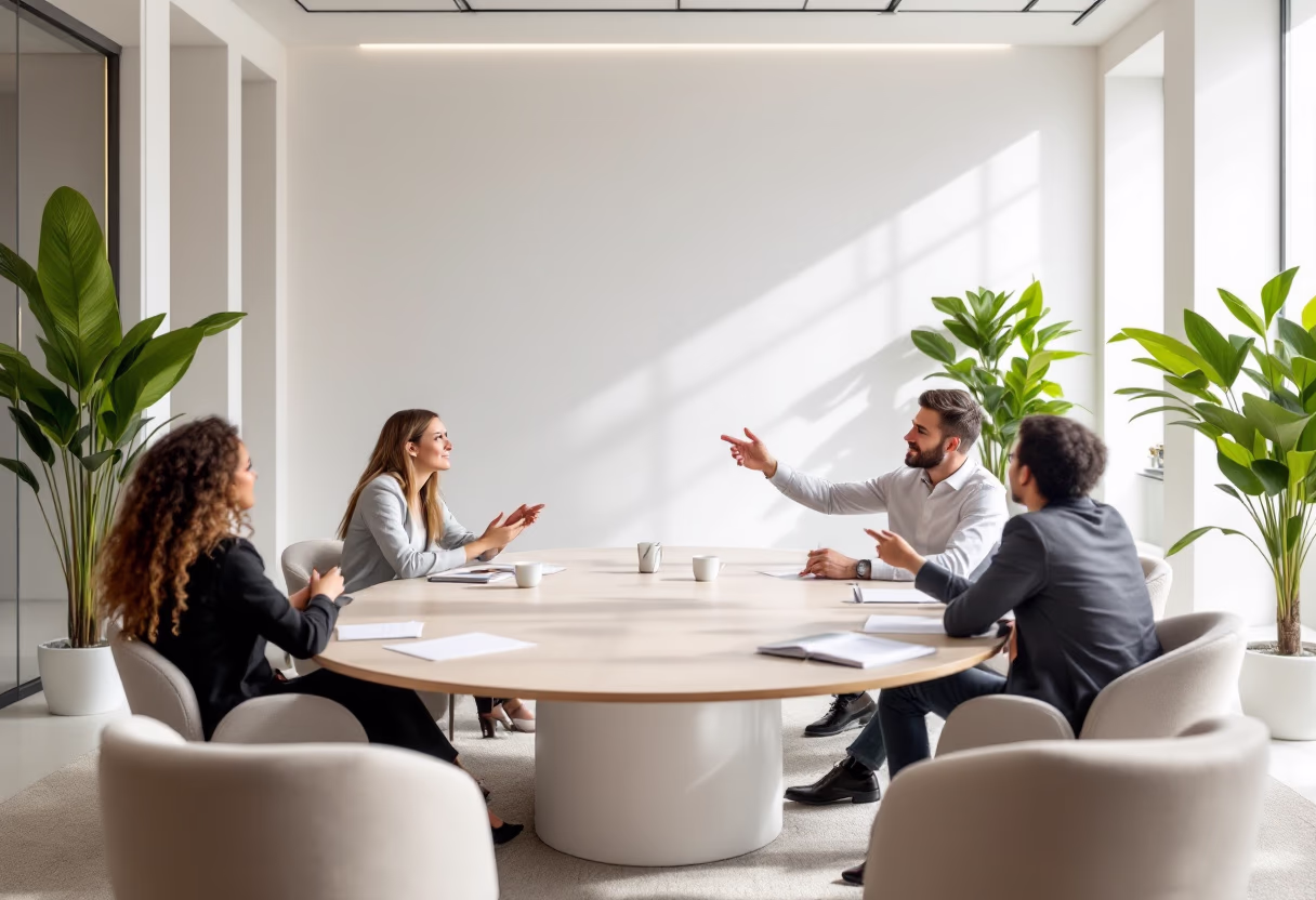 image of informal meeting setting (for a b2b saas)