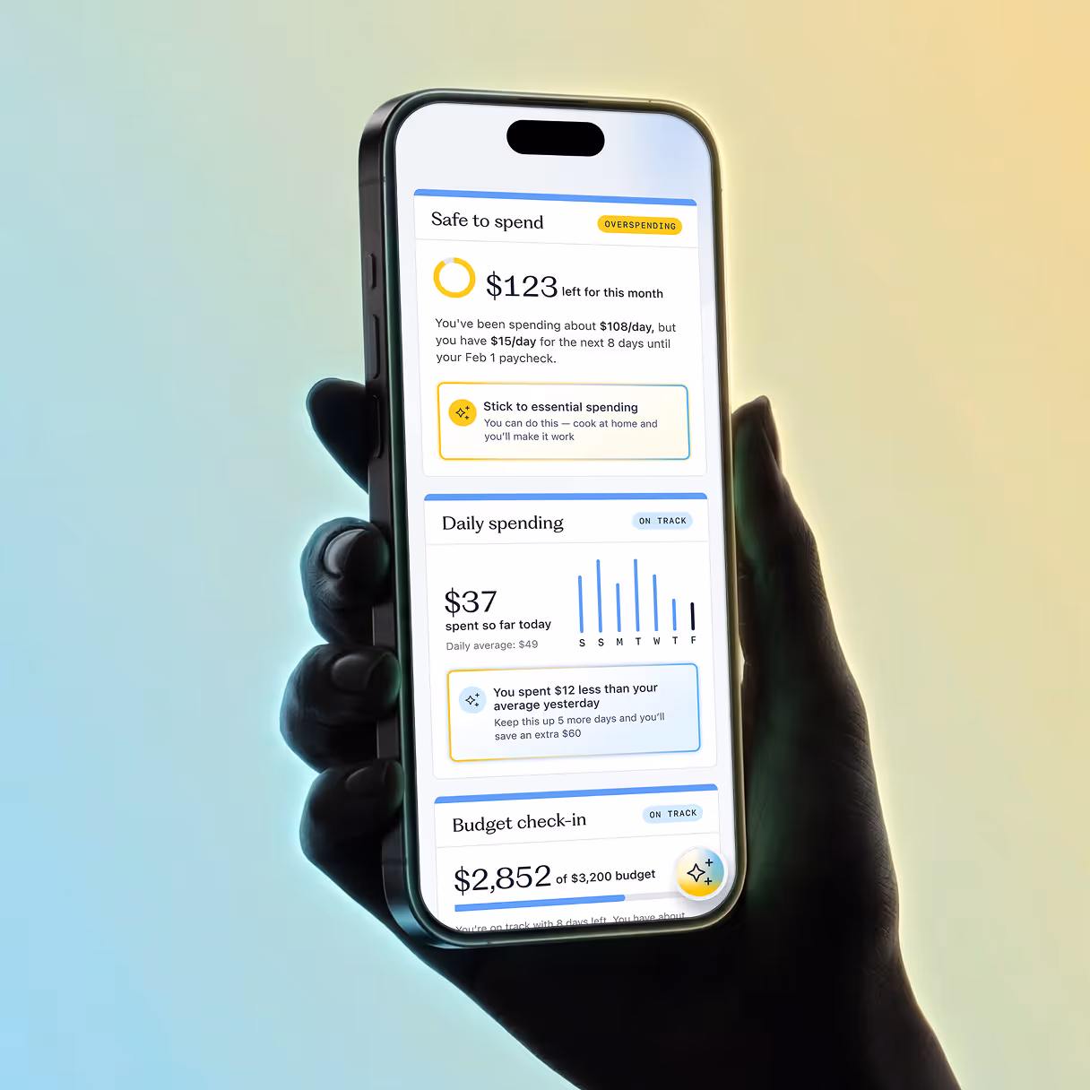 Candescent spending and budget tracker dashboard