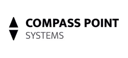 Compass point systems black company logo