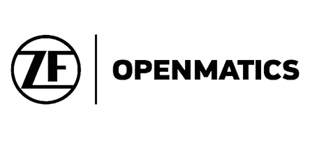 Openmatics black company logo
