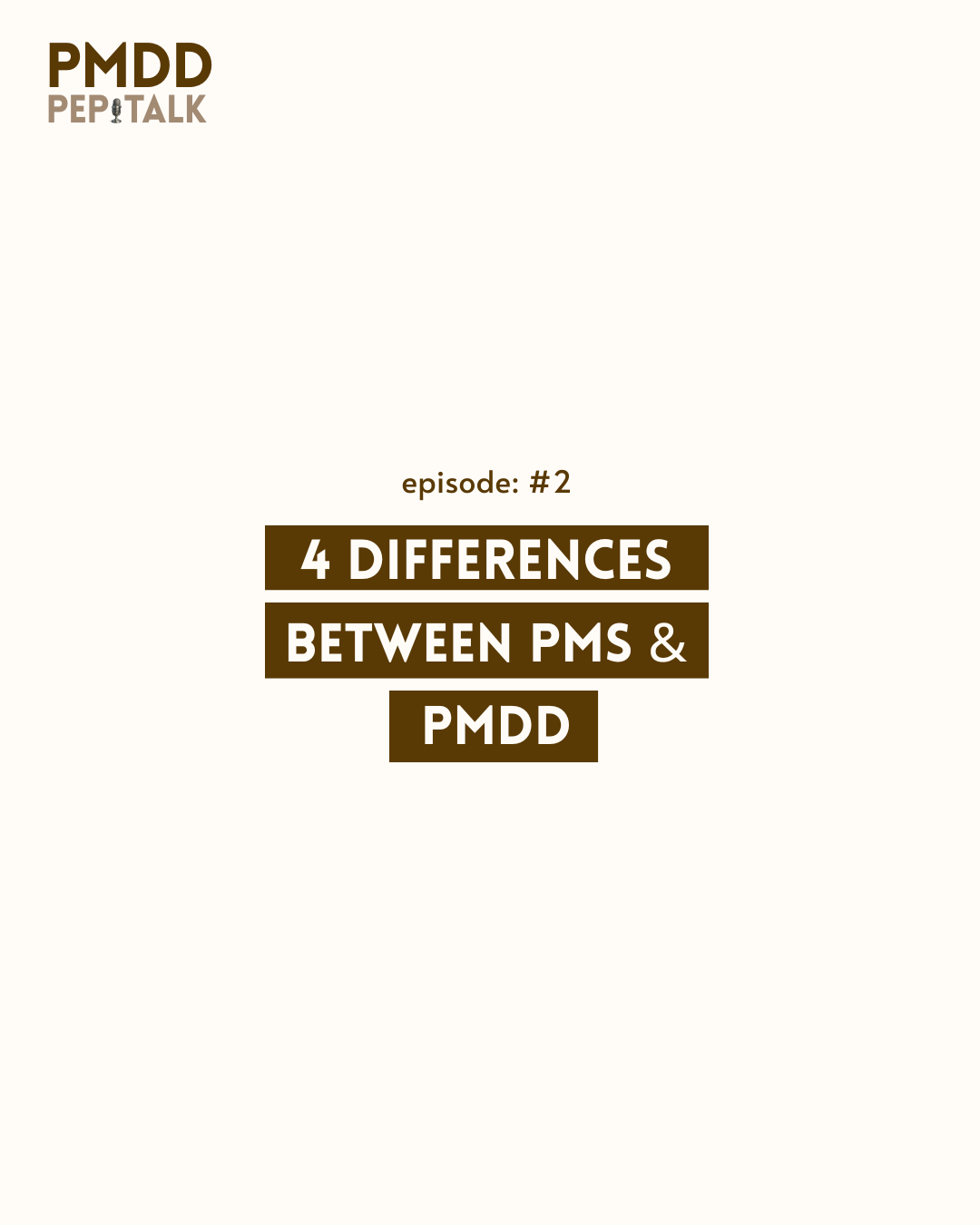 Four differences between PMS & PMDD