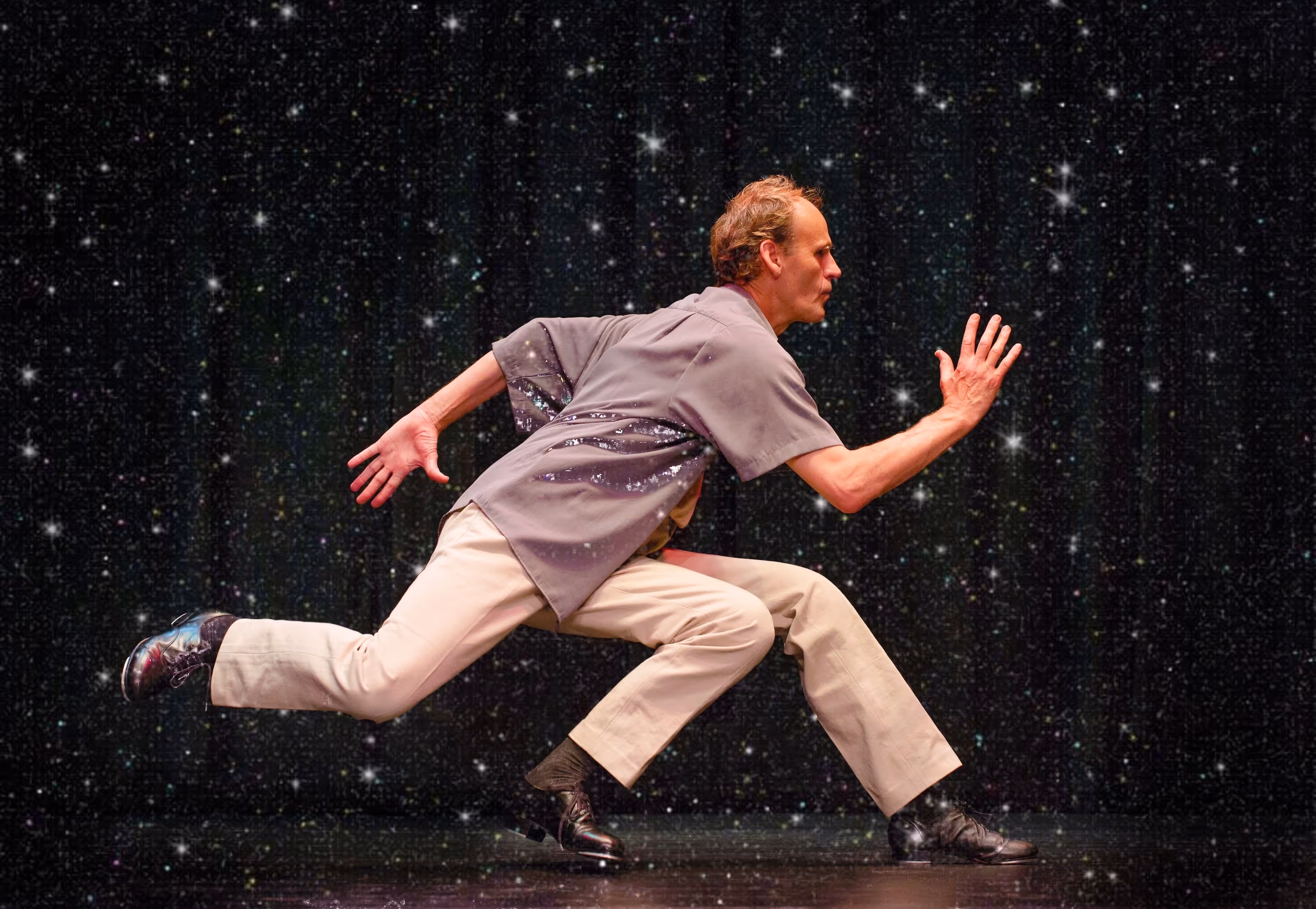Is This Tap? (2025) Performer: Bill Coleman. running in snow 