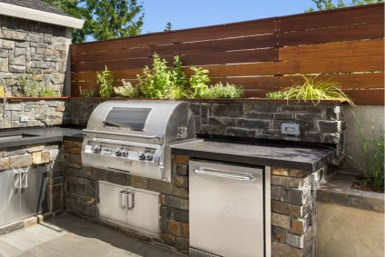 outdoor kitchen