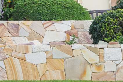 Stamp retaining wall