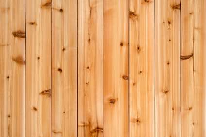 cedar fence close up