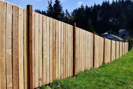 wood fence for privacy