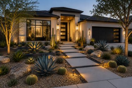 Desert Landscape Installation: Stunning Xeriscape Design