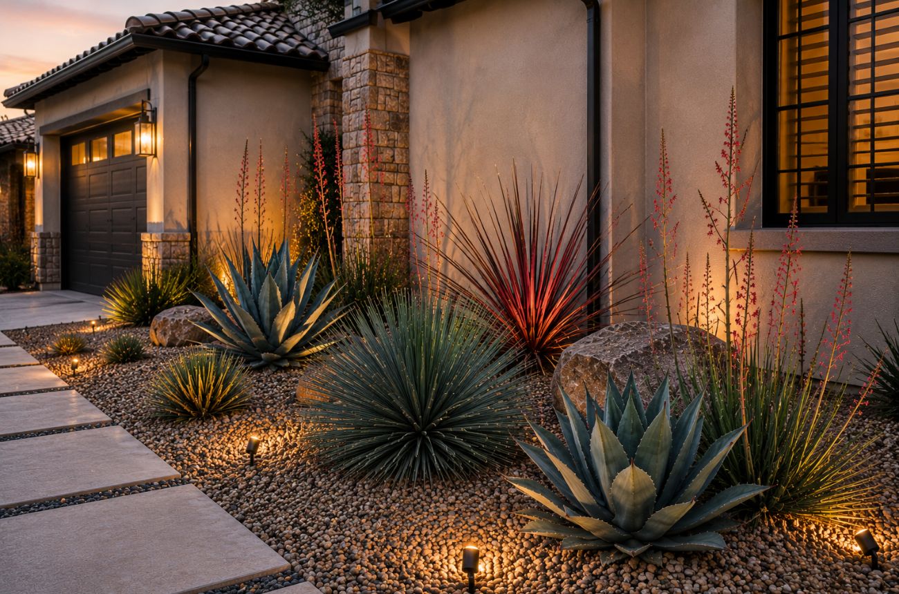 Creating a Stunning Modern Desert Landscape Front Yard