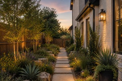 native texas style side yard