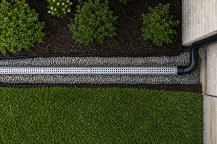 french drain from above