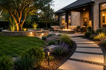 backyard desert style landscape design