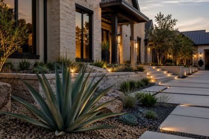 Boost Curb Appeal in a Desert Landscape Front Yard in Plano TX