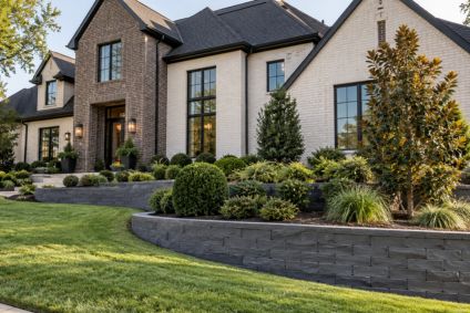 retaining wall front yard