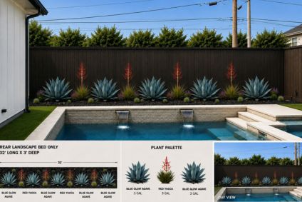 Pool adjacent Landscape