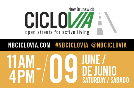 New Brunswick Ciclovia digital advertisement