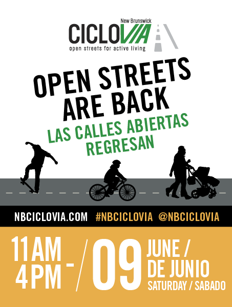 New Brunswick Ciclovia street flyer