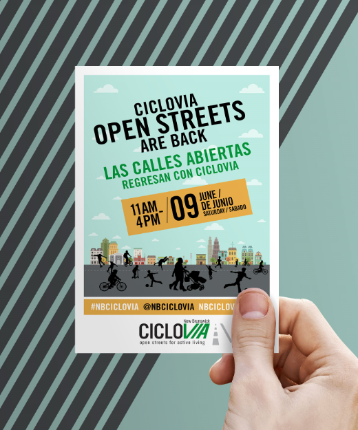 New Brunswick Ciclovia street flyer