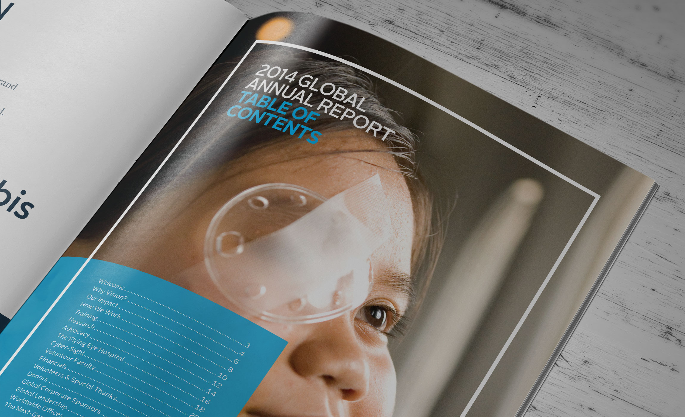Orbis Annual Report inside spread