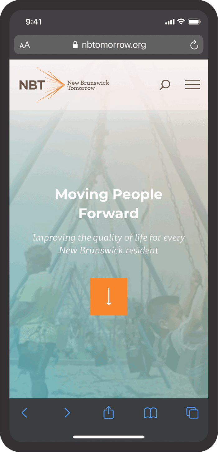 NBT Website Mobile View